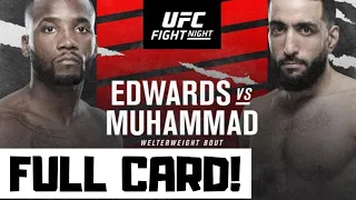 UFC Fight Night Edwards vs Muhammad Predictions & Full Card Betting Breakdown - UFC Vegas 21