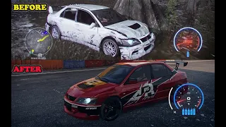 NFS Heat Rebuilding Mitsubishi Lancer Evo IX Fast and Furious | Logitech G29 Gameplay