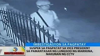 Suspek sa pagpatay sa VP sa Pamantasan ng Lungsod ng Marikina, nakunan ng CCTV