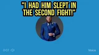 DRUNK McGregor on his loss to Dustin Poirier (Twitter Voicenote)