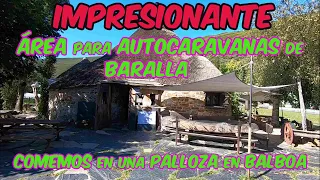 IMPRESIONANTE Área para AUTOCARAVANAS ‼️ Comemos en la PALLOZA de Balboa y dormimos en Baralla 🚐