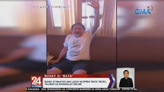 Buhay at maayos ang lagay ni Efren 'Bata' Reyes, taliwas sa kumakalat online | 24 Oras