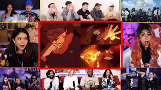 YouTubers React To Sukuna Vs Jogo Full Fight | Jujutsu Kaisen S2 Ep 16 Reaction Mashup