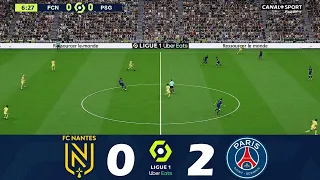 FC Nantes vs Paris Saint-Germain (0-2) 2024 Ligue 1 Uber Eats | Highlights game