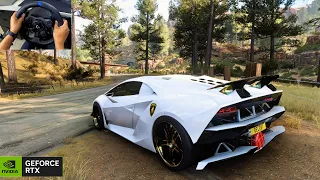 1200 HP Lamborghini Sesto Elemento | Forza Horizon 5 | Steering Wheel Gamplay