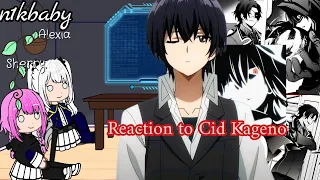 |•React To Cid Kagenou|[🇬🇧;🇷🇺]