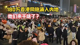 180万香港人涌入内地，到底是来干嘛的！快来看看呀