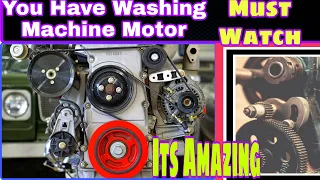 #UniqueTechHD Incredible Things | Make with Old Washing Machine Motor |Washing Machine Motor Lathe