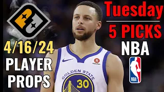 PRIZEPICKS NBA TUESDAY 4/16 CORE PLAYER PROPS!!