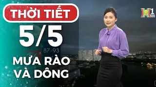 Dự báo thời tiết hôm nay ngày mai 5/5 | Thời tiết Hà Nội mới nhất | Thời tiết 3 ngày tới