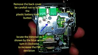 Midland ALAN 42DS FM MODE DEVIATION adjust