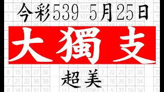 【539鬼谷子】5月25日 上期中16 26 39 今彩539 大獨支