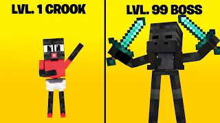 LVL 1 WITHER SKELETON CROOK VS LVL 99 WITHER SKELETON BOSS - Minecraft Animation