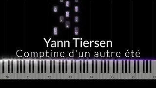 Yann Tiersen - Comptine d'un autre été (Amélie) Piano Cover