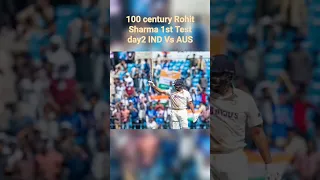 100* century Rohit Sharma 1st Test day2 IND Vs AUS #cricket