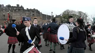 Boys’ Brigade Bands Beating Retreat at Edinburgh Castle in 2024