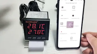 KONLEN New version, dual temperature controller configuration WIFI video