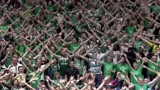 Zalgiris celebrates with fans!