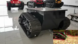 Waterproof mobile solutions tracked robot chassis platform video for checking details