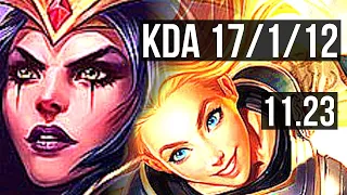 LEBLANC vs LUX (MID) | 17/1/12, 11 solo kills, Legendary, 1.3M mastery | TR Master | 11.23