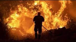 ПАЛАЄ! Греція у вогні! Через спеку зайнялися ліси біля Атен Wildfires intensify north of Athens