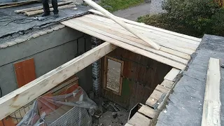 Бюджетный капитальный ремонт крыши гаража.