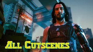 ALL JOHNNY SILVERHAND (Keanu Reeves) BEST CUTSCENES/MOMENTS - CYBERPUNK 2077 2020