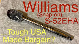 Williams (Snap-on) S-52EHA Ratchet TOTAL TEARDOWN, 1/2” Drive