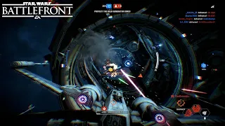 Star Wars Battlefront 2: Starfighter Assault Gameplay | D'Qar (No Commentary)