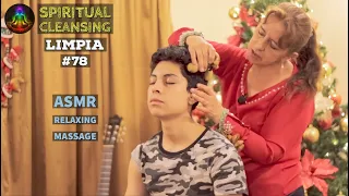 ASMR Spiritual Cleansing (LIMPIA)  Vibratory Massage in Neck, Scalp, Back in Cuenca, Ecuador