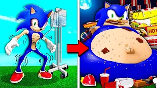 ¡Mejorando FLACO SONIC al MAS GORDO! (Roblox)