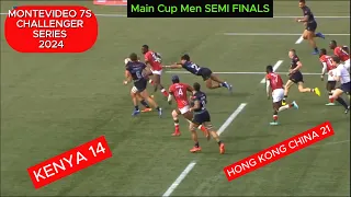CUP SEMI FINALS:- KENYA VS HONG KONG CHINA MONTEVIDEO 7S CHALLENGER SERIES 2024 | HSBC RUGBY SVNS
