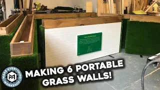 Making 6 Faux Grass Partition Walls!