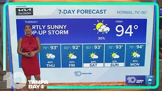 10 Weather: Tampa Bay area morning forecast | Tuesday, June 4, 2024