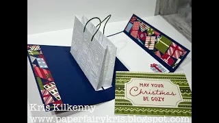 How to Create a Pop-Up Card With a Gift Bag Center