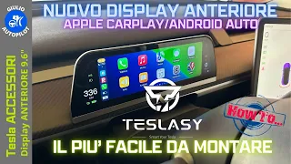 Teslasy - Nuovo DISPLAY 9,6" FACILE DA MONTARE con CarPlay/Android Auto per Tesla Model 3/Y/Highland