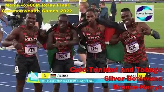 Men's 4x400M  Relay Final Commonwealth Games 2022 || #trinidadandtobago  #botswana #kenya