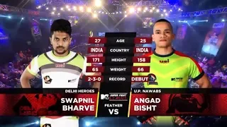 Delhi Heroes Vs U.P. Nawabs | MTV Super Fight League | Swapnil Bharve Vs Angad Bisht | SFL