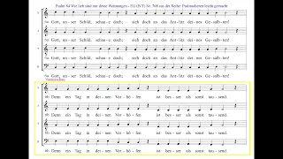 Wie lieb sind mir deine Wohnungen - Psalm 84 EGBT 768 - Einstudierung Sopran - Psalmodieren leicht