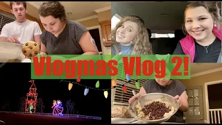 CHRISTMAS LIGHTS AND BAKING COOKIES! Vlogmas #2! | T1D Lindsey |