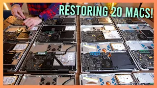 Giving 20 MacBooks the ULTIMATE restoration [Part 2]