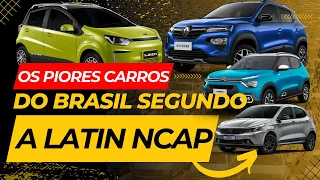 Os carros MAIS INSEGUROS no Brasil SEGUNDO os testes de COLISÃO da Latin NCAP | PERIGO?