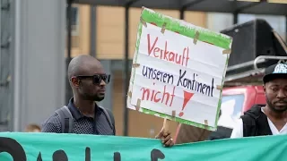 Protest gegen Afrikakonferenz in Berlin