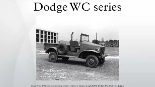 Dodge WC series