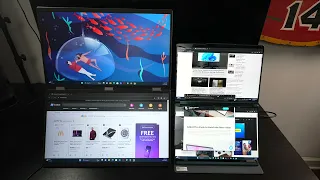 UPERFECT Delta Max Review -  Dual Stacked 18.5" Portable Monitor!
