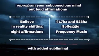 2.Reprogram Your Subconscious Mind To Believe In Reality Shifting While You Sleep/Night Affirmations