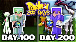 I Survived 200 Days of Minecraft PIXELMON... Heres What Happened