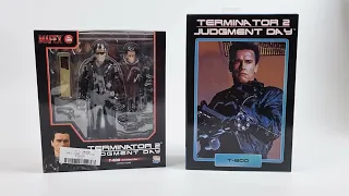 TERMINATOR 2 T-800 MAFEX No.199 MEDICOM VS NECA Bootleg Ultimate Терминатор Т-800 Сравнение фигурок