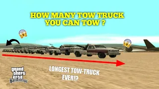 HOW MANY TOW-TRUCK YOU CAN TOW IN GTA SAN ANDREAS?