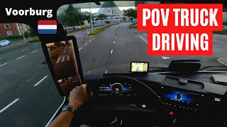 POV Truck Driving - New Mercedes Actros  - Voorburg 🇳🇱 Cockpit View